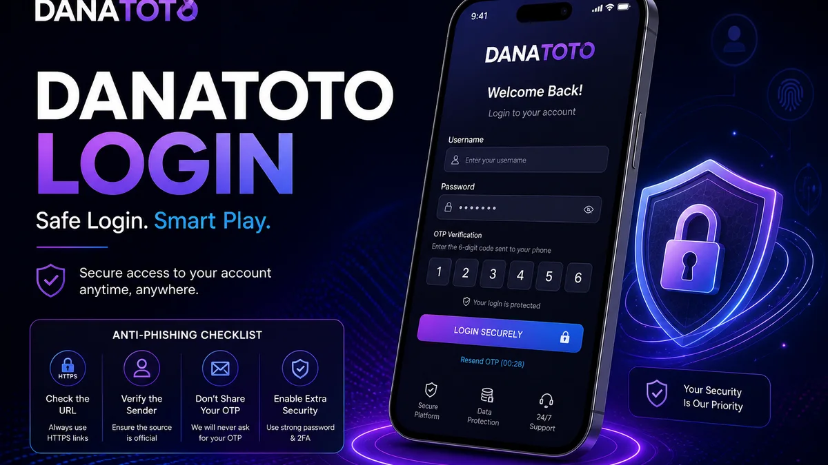 DANATOTO LOGIN di HP: langkah aman OTP & anti-phishing