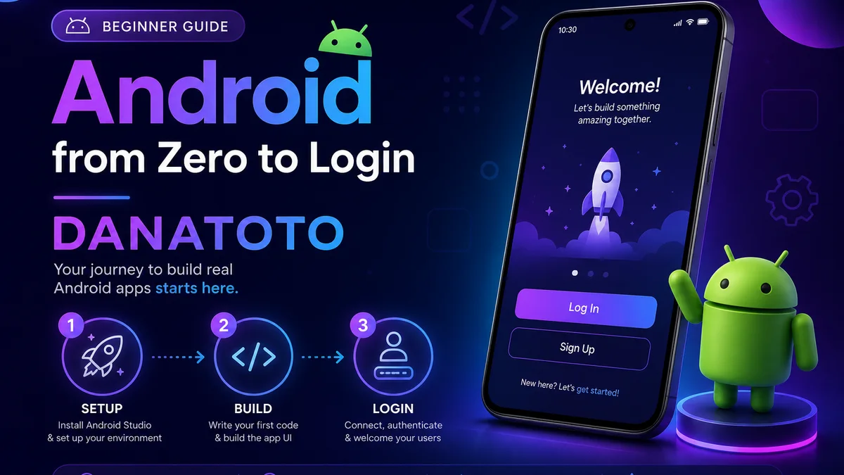 Pemula Android: urutan aman DANATOTO dari nol sampai login