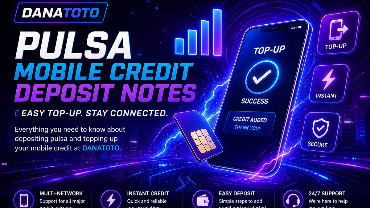 Catatan deposit pulsa di ekosistem DANATOTO